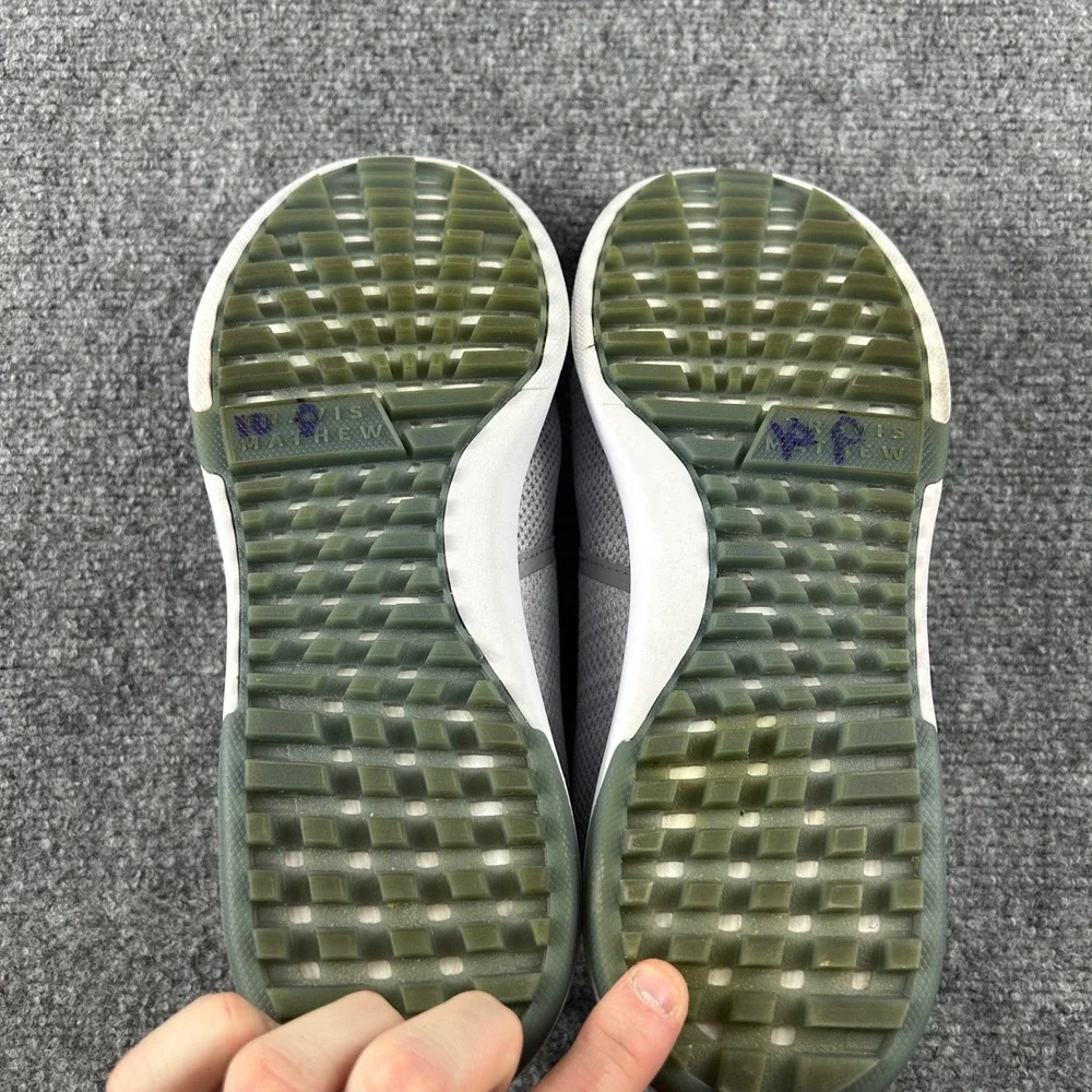 TravisMathew The Moneymaker‎ Golf Shoes Mens 10.5 Grey Blue Spikeless 1MAA224